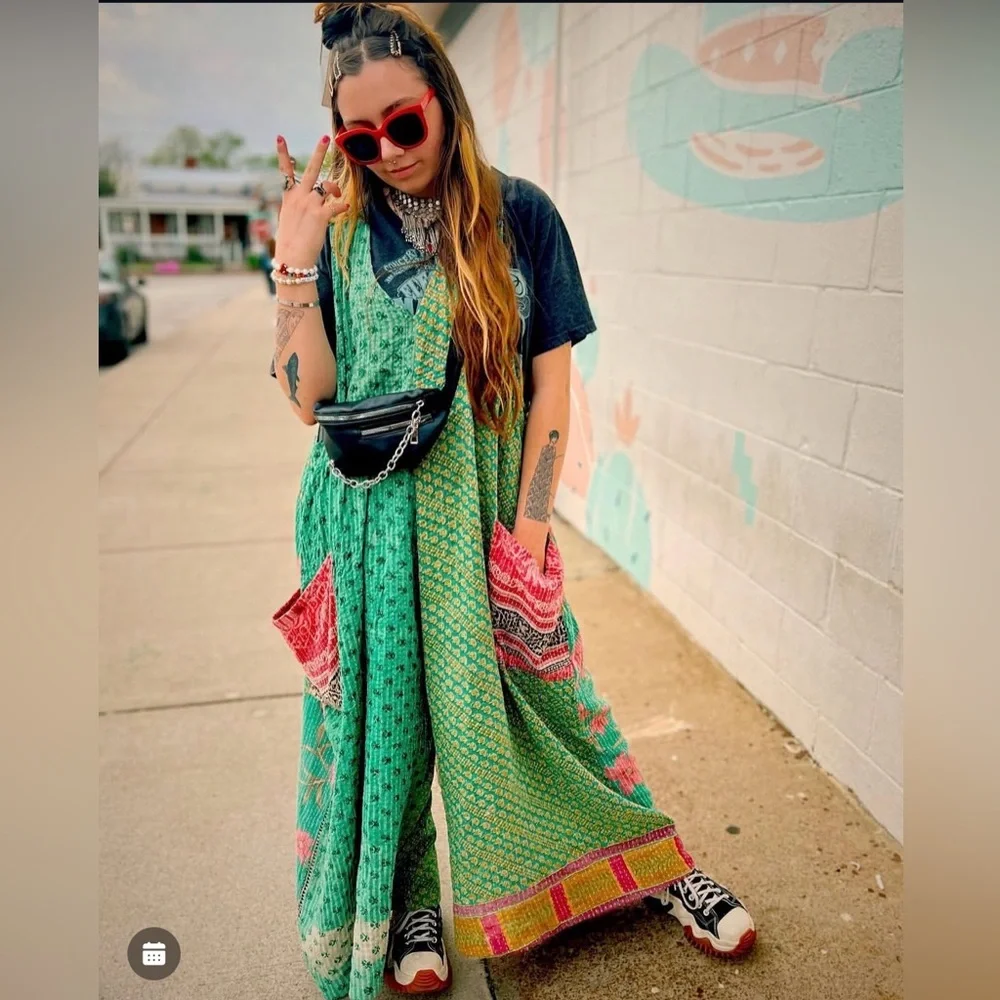 Kantha Bae Harmony Bohemian Wide-Leg Jumpsuit - Picture 6 of 14